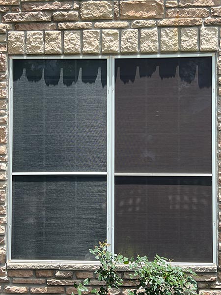Before and After Solar Screens