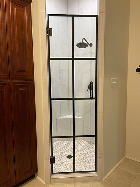 Shower door glass