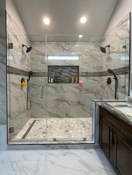 Frameless Large Shower