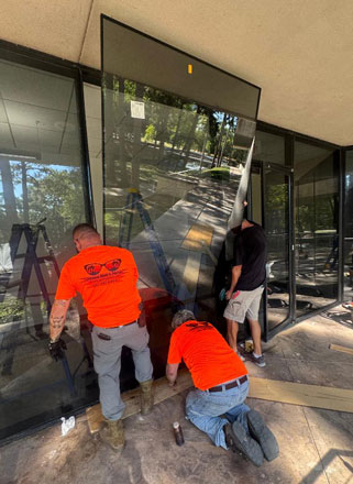 Commercial Glass Doors Installation